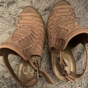 Jessica Simpson open toe heels size 7